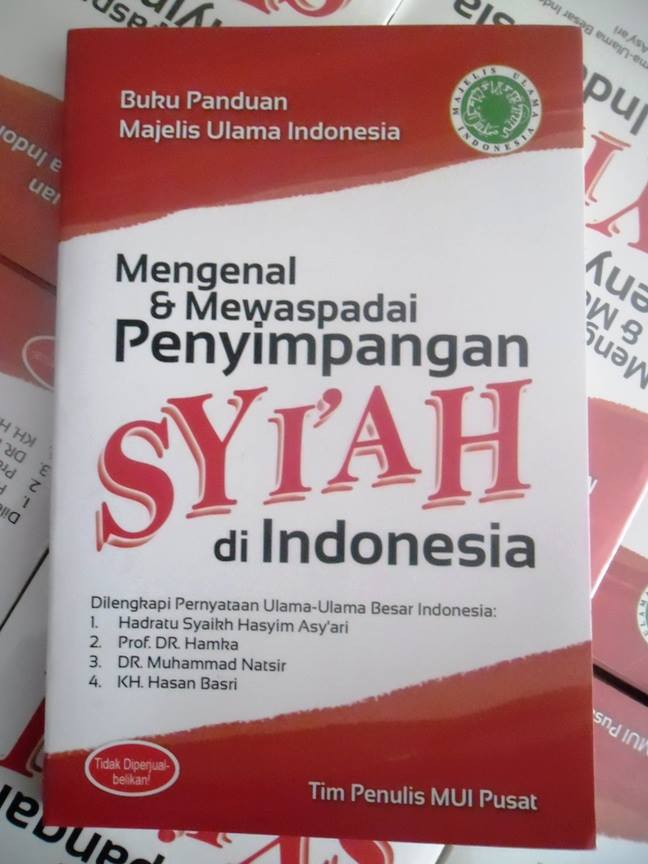 Buku MUI Menyoal dan Mewaspadai Penyimpangan Syiah di Indonesia