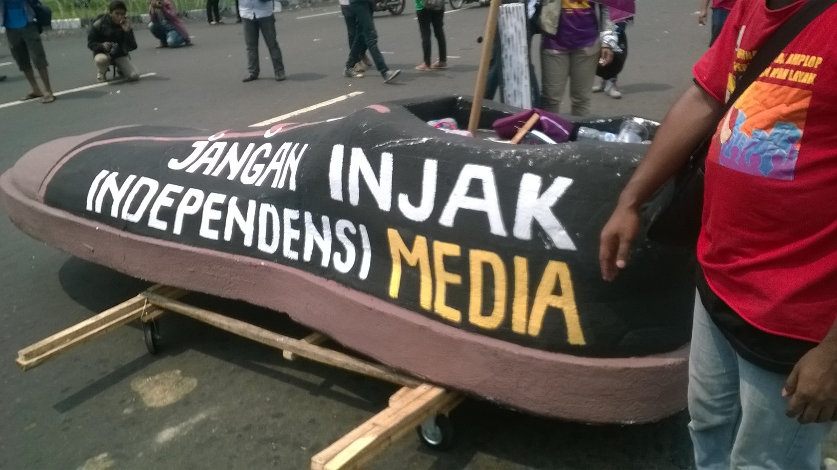 Demo Wartawan Di Hari Buruh Internasional