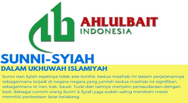 Infografis: Sunni Syiah dalam Ukhuwah Islamiyah 