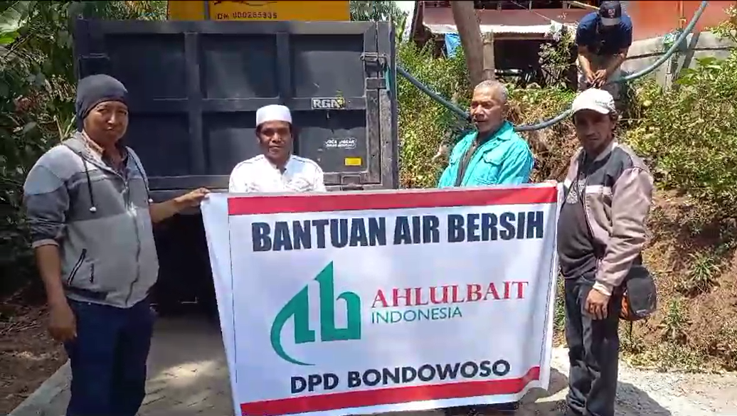 ABI Bondowoso Salurkan Bantuan Air Bersih di Desa Patemon  