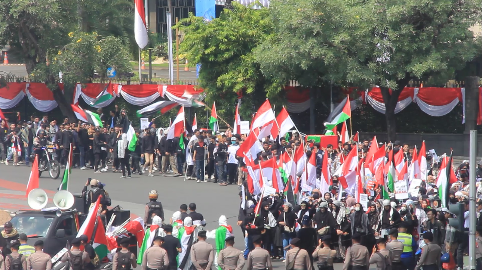 BARAQ Gelar Aksi Solidaritas untuk Palestina di Jakarta