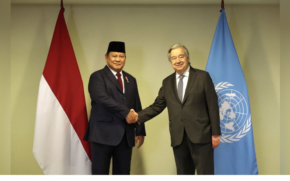 Prabowo-Guterres Bahas Dukungan RI untuk Palestina