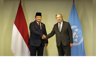 Prabowo-Guterres Bahas Dukungan RI untuk Palestina