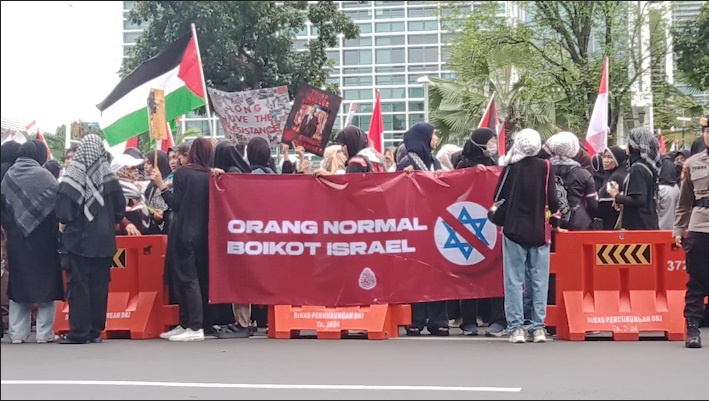 BARQ Geruduk Kedutaan AS, Serukan Dukungan untuk Palestina di Hari Al-Quds