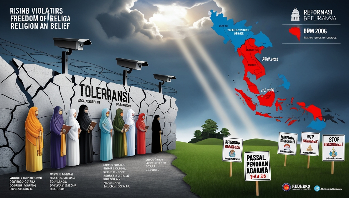 Laporan SETARA: Lonjakan Tajam Pelanggaran Kebebasan Beragama Sepanjang 2024