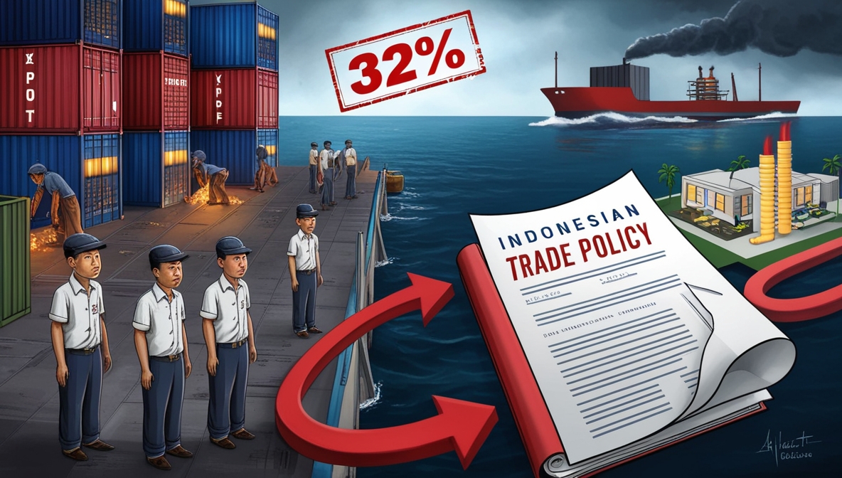 Trump Kenakan Tarif Impor 32% untuk Indonesia: Ancaman Serius bagi Ekonomi dan Tenaga Kerja