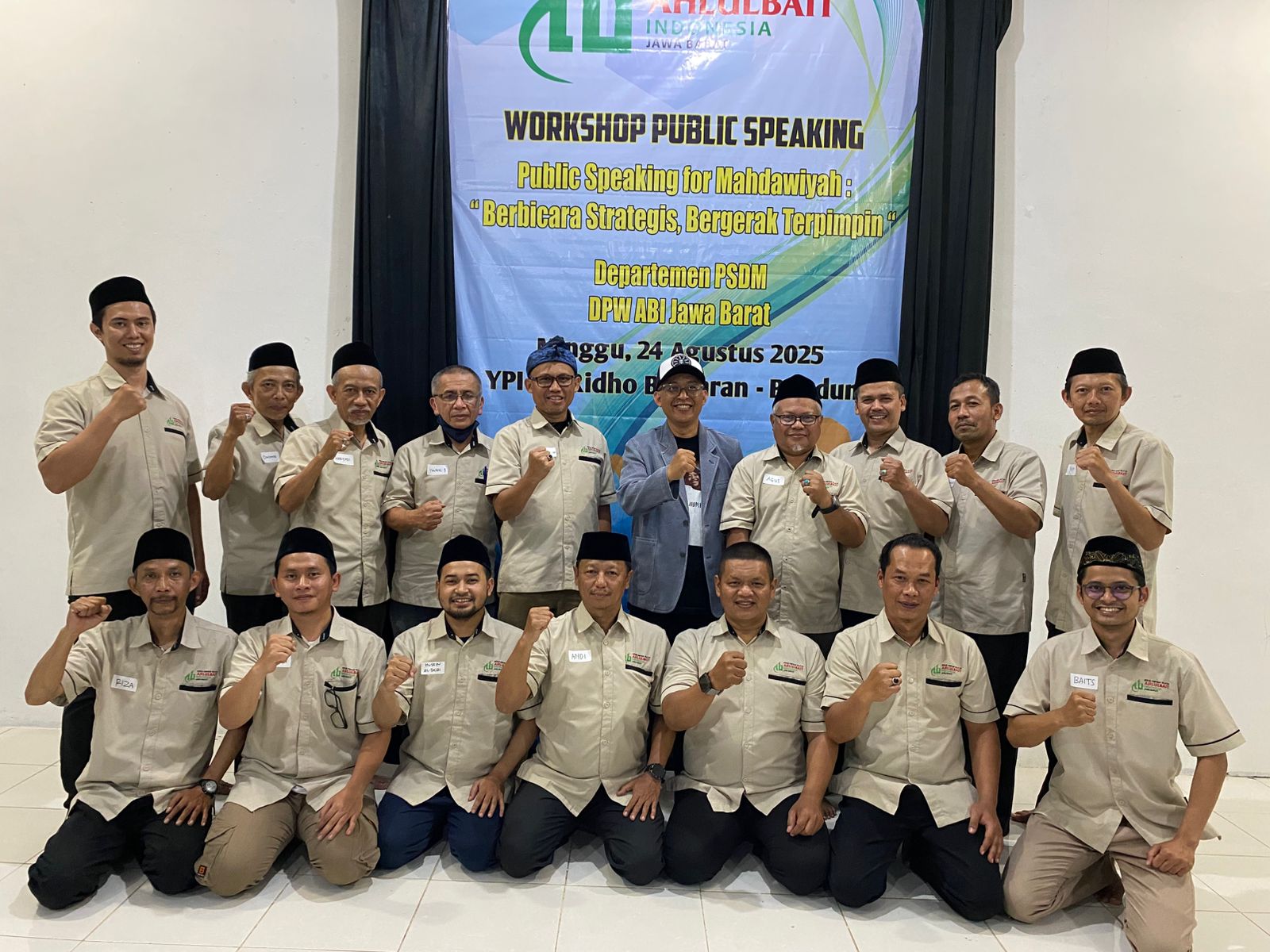 Workshop Public Speaking DPW ABI Jawa Barat: Tingkatkan Keterampilan Komunikasi Pengurus