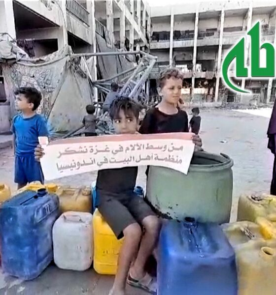 Air Kehidupan dari Indonesia untuk Gaza: ABI Hadir di Tengah Reruntuhan