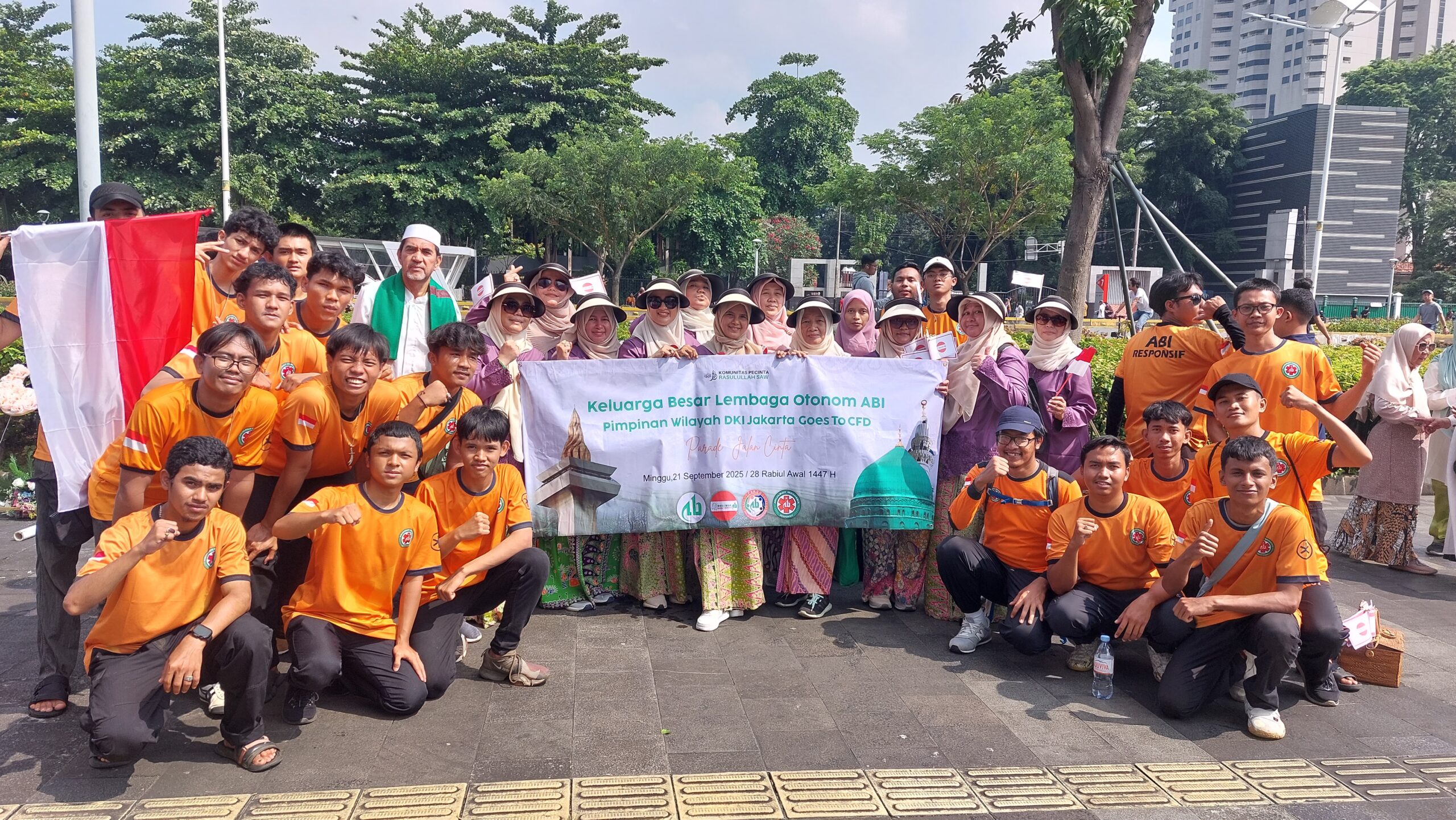 Lembaga-lembaga Otonom ABI DKI Jakarta Meriahkan Parade Jalan Cinta Nabi Muhammad