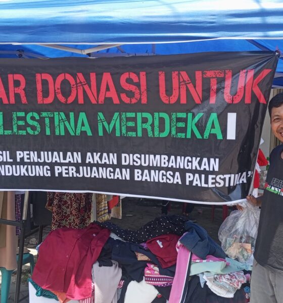 Balikpapan Peduli Palestina (BPP) Gelar Bazar Amal untuk Palestina, Semangat Tak Surut Meski Diguyur Hujan