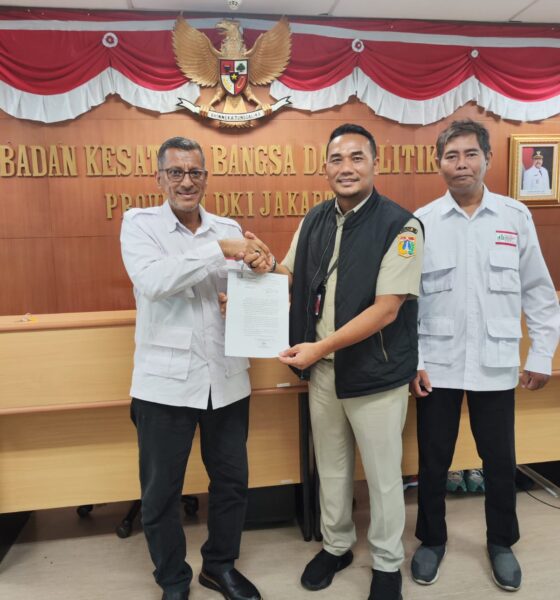 DPW ABI DKI Jakarta Terima Surat Keterangan Lapor (SKL) Resmi dari Bakesbangpol DKI Jakarta