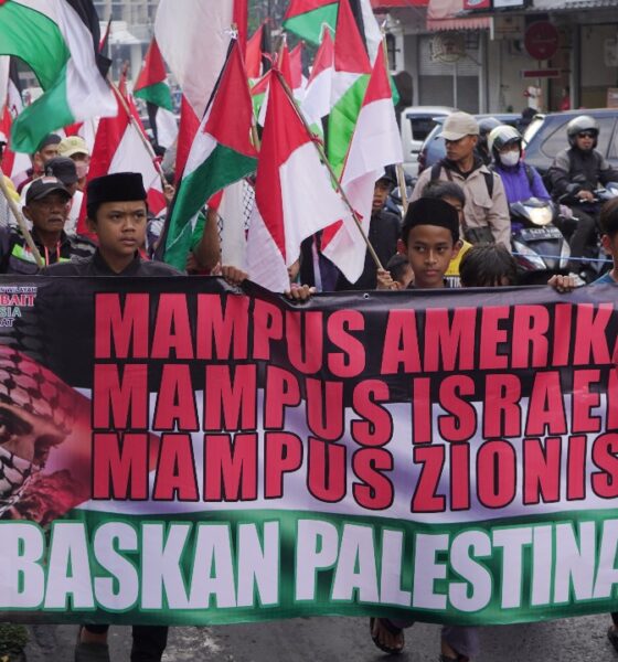 Ratusan Massa Serukan Keadilan untuk Palestina dalam Aksi Damai DPW ABI Jawa Barat
