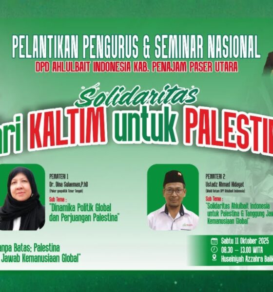 SEMINAR NASIONAL, "Solidaritas tanpa batas: Palestina dan tanggung jawab kemanusiaan global"