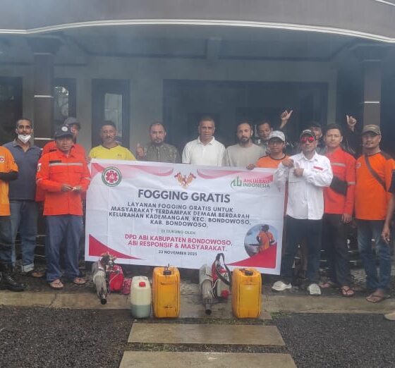 DPD ABI Bondowoso Gelar Fogging Gratis Cegah DBD di Kelurahan Kademangan