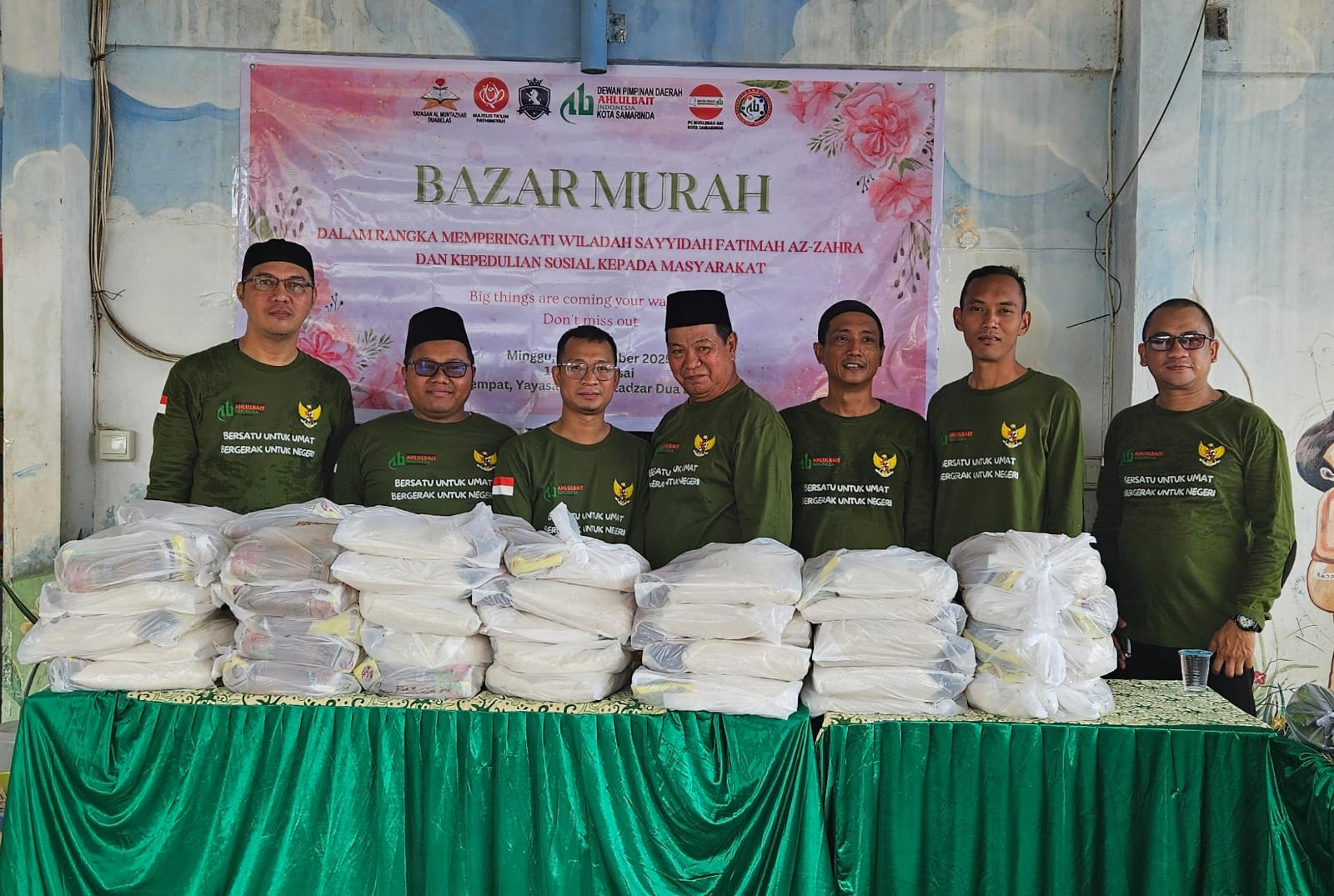 DPD, Muslimah, dan Pandu ABI Samarinda Gelar Bazar Murah Peringati Wiladah Sayyidah Fatimah Az-Zahra