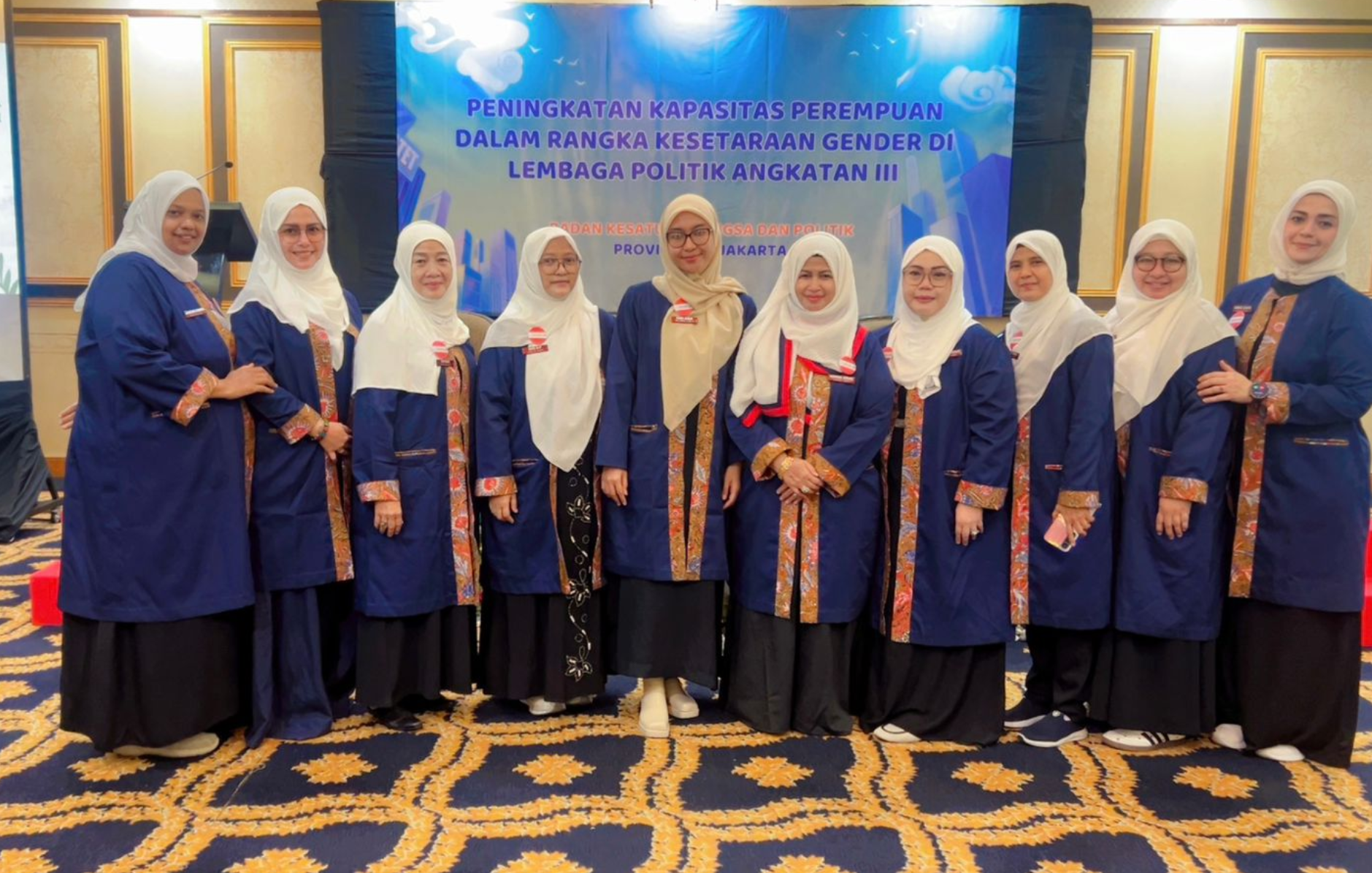 Pimwil Muslimah ABI DKI Jakarta Hadiri Pelatihan Kesetaraan Gender Kesbangpol