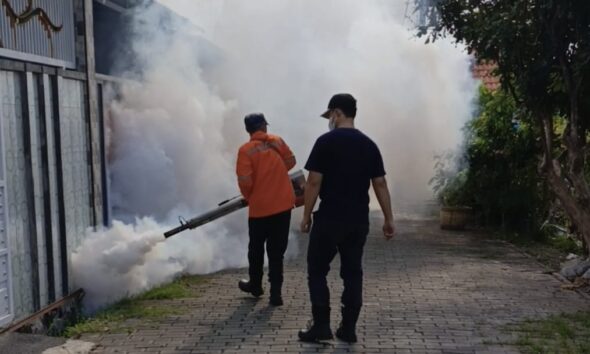 DPD ABI Probolinggo dan Lumajang Kolaborasi Gelar Fogging Gratis Cegah DBD di Desa Pabean