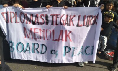 Ratusan Warga Malang Tolak Indonesia Bergabung dalam Board of Peace