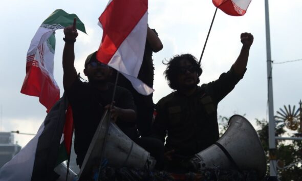 Demo di Kedubes AS, ANAZ–KOSPY Sebut Serangan Amerika–Israel ke Iran sebagai “Terorisme Negara”