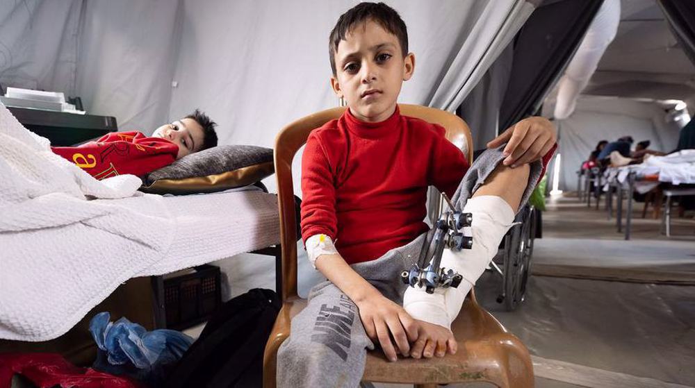 Anak-anak Palestina di rumah sakit lapangan sementara di Jalur Gaza selatan. (Foto Arsip)