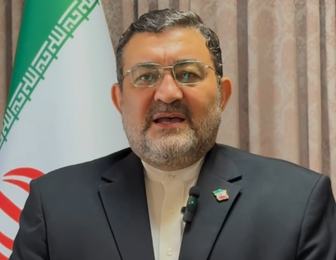 Dubes Iran Mohammad Boroujerdi menjelaskan perkembangan rencana kunjungan Menlu RI Sugiono ke Iran saat menerima tamu di kediamannya di Jakarta, Selasa (7/7/2026).