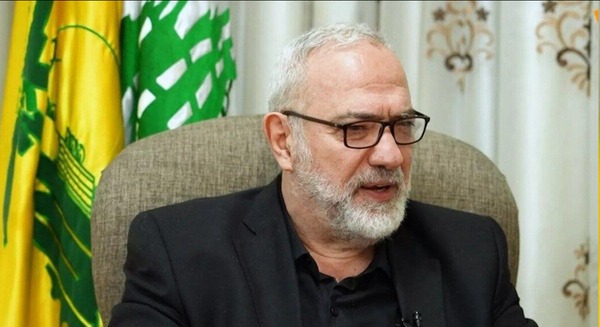 Mahmoud Qamati, Wakil Ketua Dewan Politik Hizbullah, menyampaikan pernyataan mengenai perkembangan politik dan keamanan Lebanon.