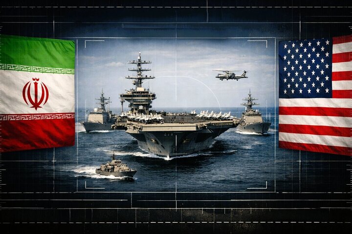 Kapal perang Angkatan Laut Amerika Serikat. Lebih dari 30 kapal yang semula dijadwalkan ditempatkan di Pasifik dilaporkan dialihkan ke Timur Tengah selama perang dengan Iran.