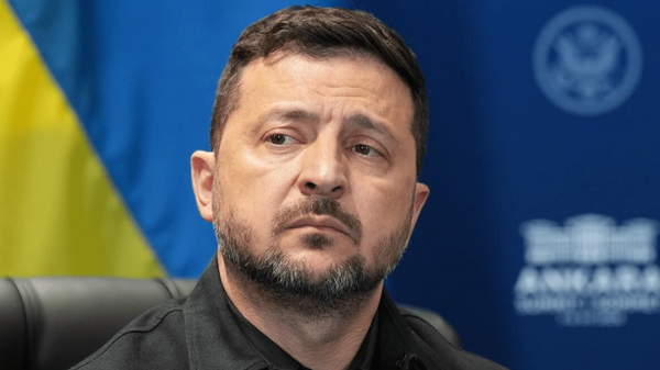 Presiden Ukraina Volodymyr Zelensky dalam pesan video di X yang kembali menyinggung Iran dan sanksi AS terhadap bank Rusia VTB.
