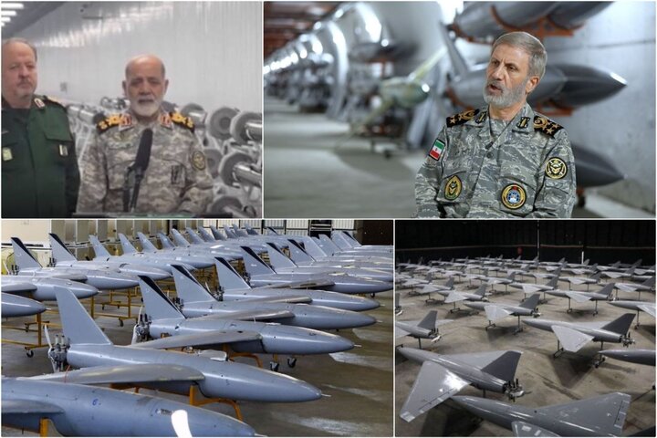 Mayor Jenderal Ali Abdollahi dan Mayor Jenderal Amir Hatami meninjau pusat produksi dan pengembangan drone militer Iran dalam upaya memperkuat industri pertahanan dan kesiapan menghadapi ancaman.