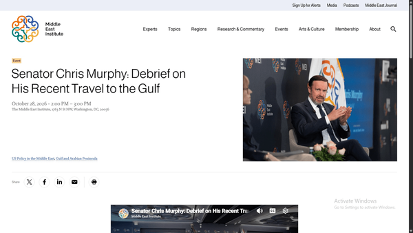 Senator AS Chris Murphy memperingatkan kerentanan militer Washington di Timur Tengah dan mendesak Kongres mengawasi serta membatasi pendanaan operasi ofensif terhadap Iran.